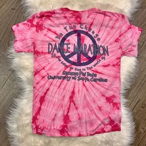 Gamma Phi Beta Pink Tie-Dye Sorority Tee Small